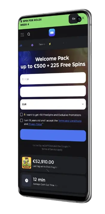 Registration and Deposit at SkyCrown App